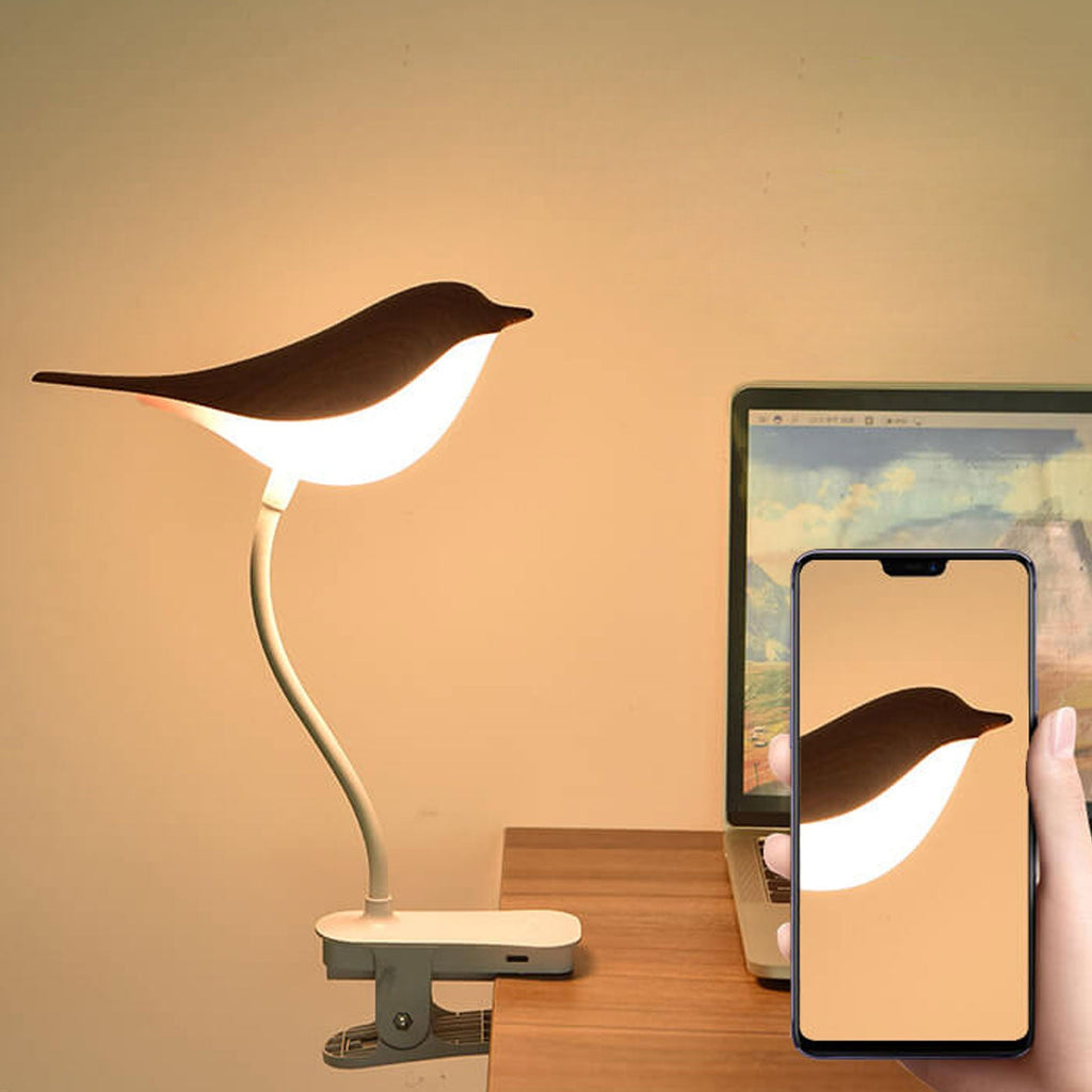 Nordic Creative Bird Clip USB Charging LED Night Light Table Lamp Lumendat
