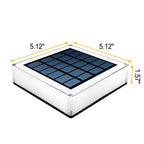 Modern Solar Flat Square Fence Post Waterproof Landscape Light Lumendat