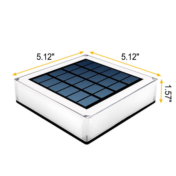Modern Solar Flat Square Fence Post Waterproof Landscape Light Lumendat