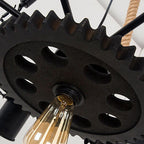 Contemporary Industrial Retro Gear Wrought Ion Hemp Rope 7/9/11-Light Chandelier For Living Room Lumendat