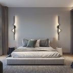 Modern Minimalist Aluminum Corrugated Strip Iron Frame LED Wall Sconce Lamp For Bedroom Lumendat