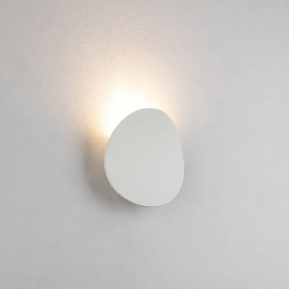 Minimalist Round 1-Light LED Indoor Outdoor Wall Sconce Lamp