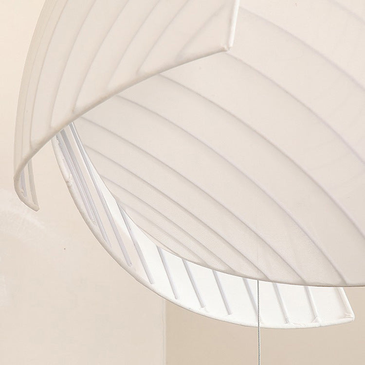 Contemporary Scandinavian Irregular Sail Fabric 3-light Pendant Light for Living Room