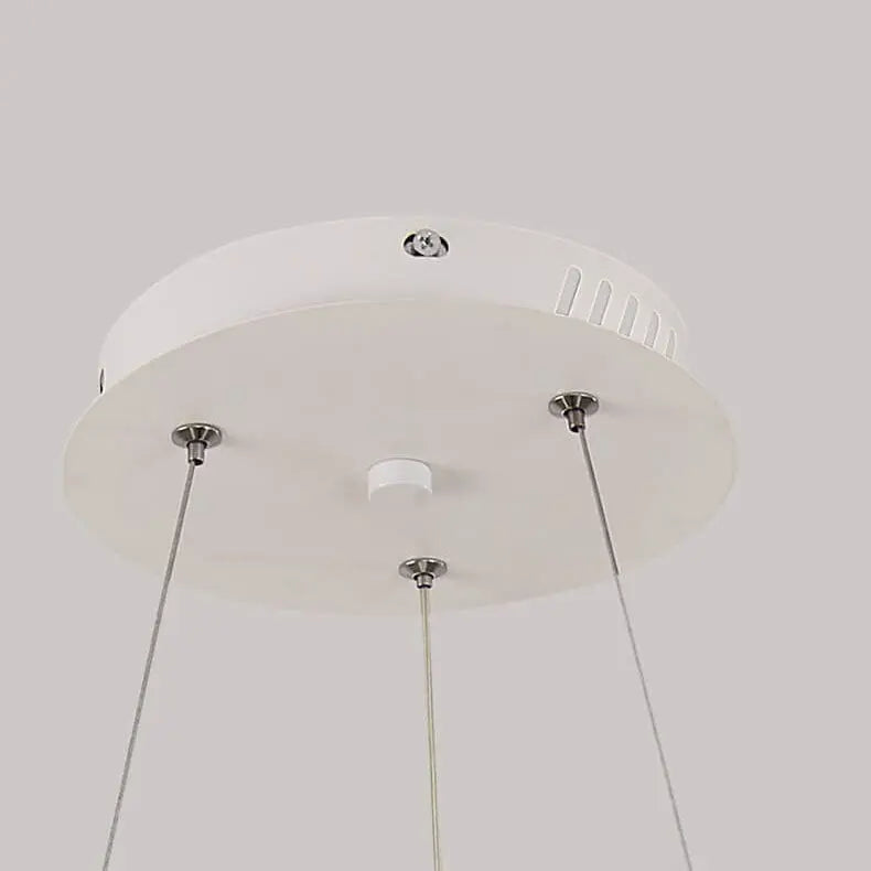 Japanese Minimalist Log Circle Island Light LED Chandelier – Dimmable Lumendat