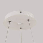 Japanese Minimalist Log Circle Island Light LED Chandelier – Dimmable Lumendat