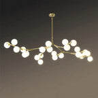 Modern Creative Magic Bean Branch Glass 12/18/24 Light Chandelier Lumendat
