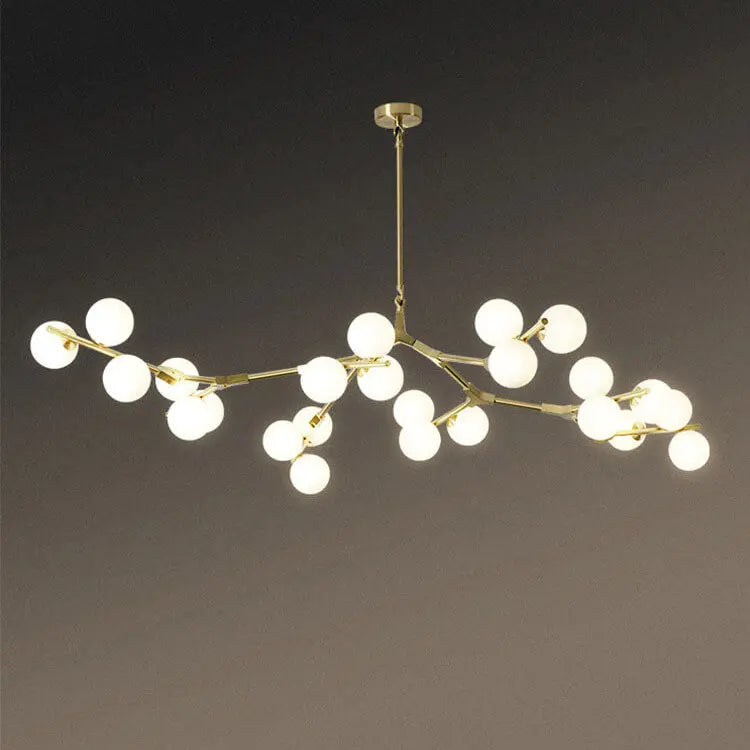 Modern Creative Magic Bean Branch Glass 12/18/24 Light Chandelier Lumendat