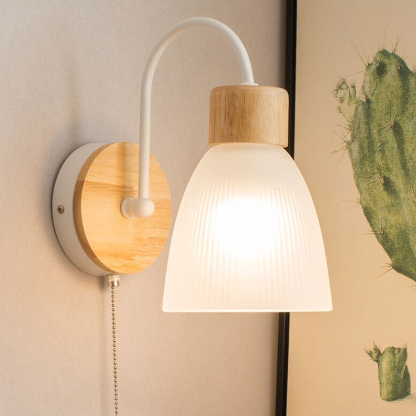 Modern Log Simple Bend Design 1-Light Wall Sconce Lamp Lumendat