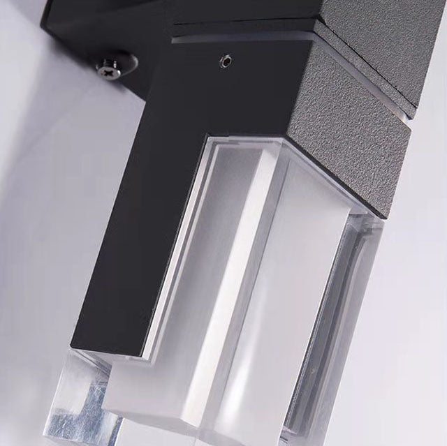Outdoor Modern Waterproof Rectangular Column LED Wall Sconce Lamp Lumendat