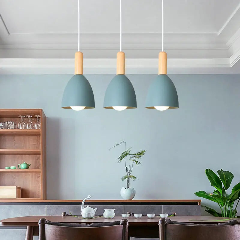Nordic Minimalist Macaron Solid Color 1/3-light Chandelier Lumendat