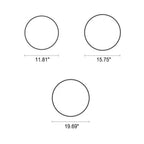 Simple Macaron Round Acrylic LED Flush Mount Ceiling Light BulbSquare