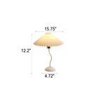 Modern Minimalist Pleated Umbrella Bending Base 1-Light Table Lamp Lumendat
