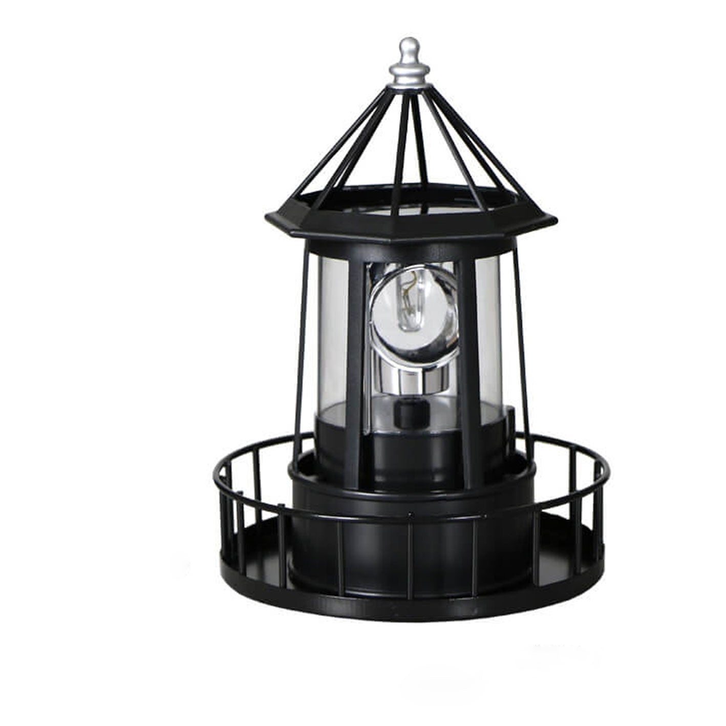Creative Solar Rotating Tower Resin Hardware LED Garden Decoration Landscape Light Lumendat