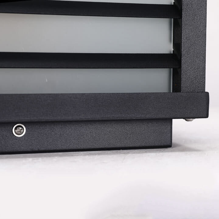 Modern Minimalist Waterproof Solar Square Aluminum PC LED Post Landscape Lighting for Garden Lumendat