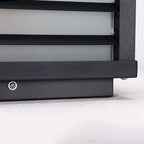 Modern Minimalist Waterproof Solar Square Aluminum PC LED Post Landscape Lighting for Garden Lumendat