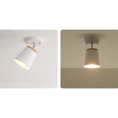 Nordic Macaron Column 1-light Semi-flush Mount Ceiling Light