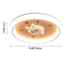 Lumendat Modern Minimalist Kids Cartoon Round Acrylic Iron Resin LED Flush Mount Ceiling Light For Bedroom Lumendat