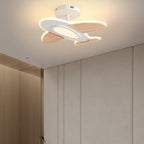 Modern Art Deco Airplane Shaped Acrylic Iron LED Semi-Flush Mount Ceiling Light For Living Room