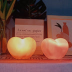 Contemporary Creative Rubber Coating Heart LED Night Light Table Lamp For Bedroom Lumendat