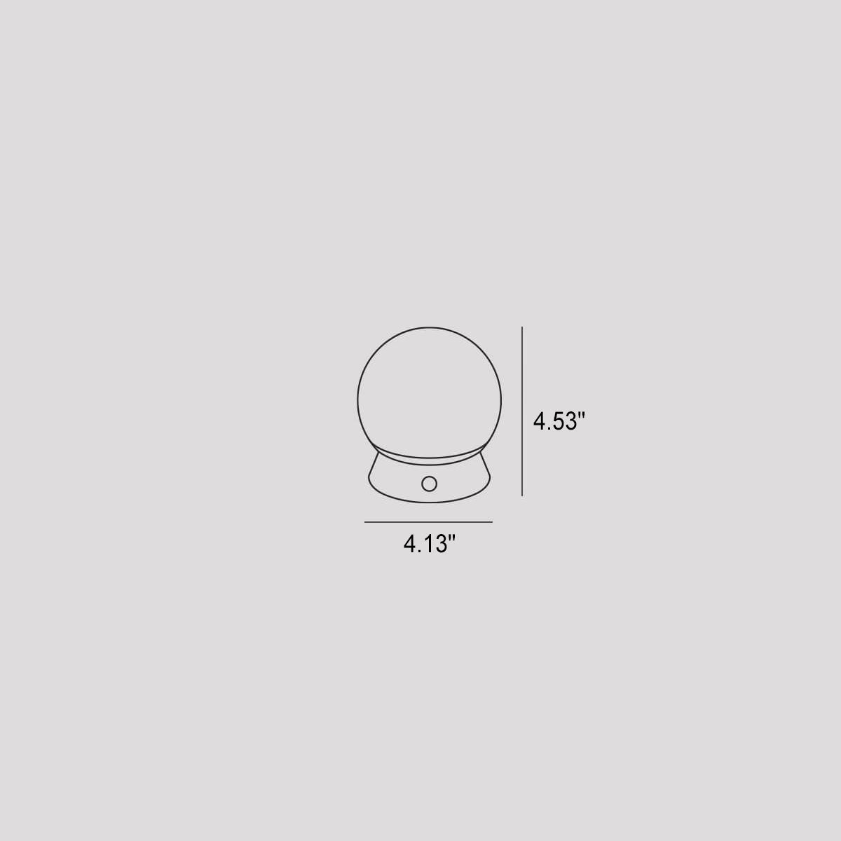 Modern Light Luxury Round Ball Iron Acrylic USB LED Ambient Table Lamp Lumendat