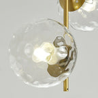 Nordic Minimalist Glass Ball Branch 2-light Chandelier BulbSquare