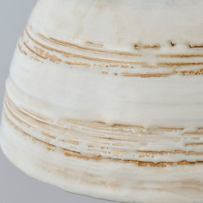 Nordic Japanese Walnut Ceramic Dome 1-Light Pendant Light