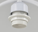 Nordic Linen White Ring 1-Light Dimmable Table Lamp Lumendat
