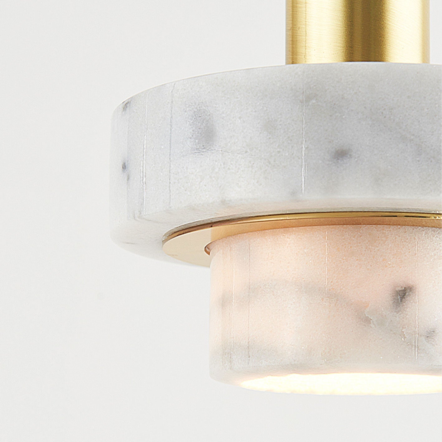 Modern Light Luxury Marble Metal 1-light Pendant Light