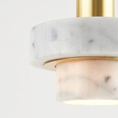 Modern Light Luxury Marble Metal 1-light Pendant Light