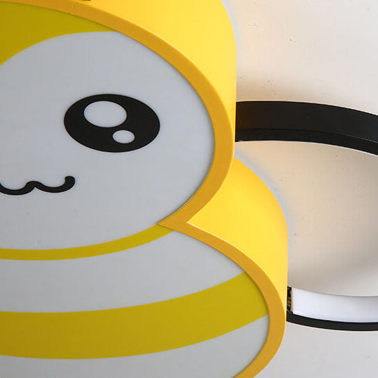 Lumendat Cartoon Creative Bees Acrylic Iron LED Flush Mount Ceiling Light Lumendat