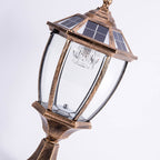 Outdoor Solar Waterproof Aluminum Glass 1-Light Lawn Landscape Light Lumendat