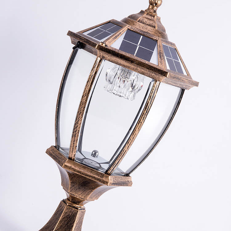 Outdoor Solar Waterproof Aluminum Glass 1-Light Lawn Landscape Light Lumendat