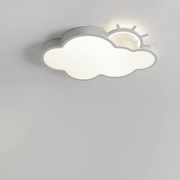 Lumendat Nordic Minimalist Cloudy Sun LED Kids Flush Mount Ceiling Light Lumendat