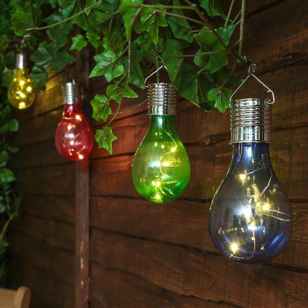 Creative Color Bulbs Plastic Solar LED Outdoor Hanging Light Lumendat