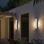 Modern Solar Waterproof Acrylic Long Strip LED Outdoor Wall Sconce Lamp Lumendat