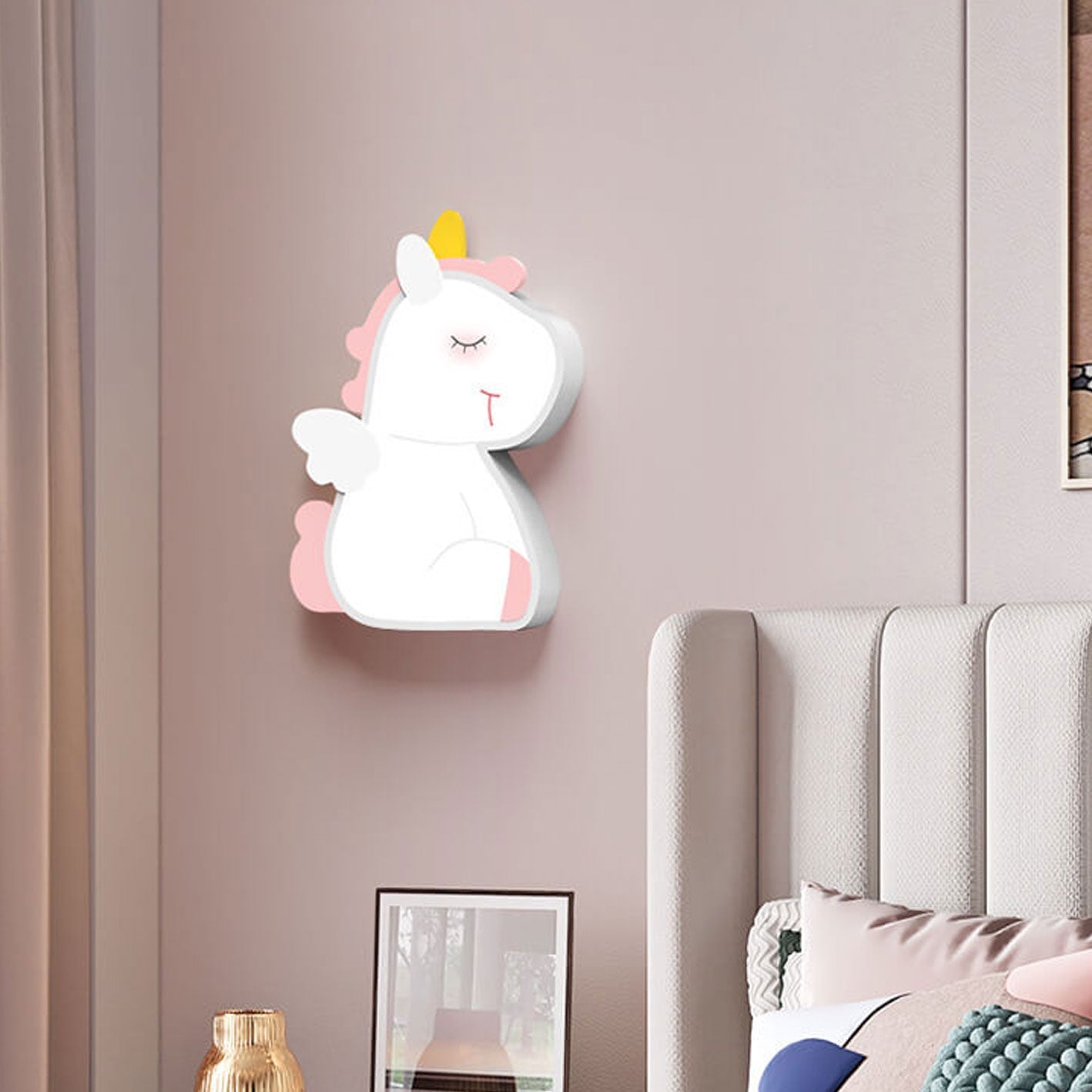 Lumendat Creative Cartoon Rabbit Unicorn Kids LED Wall Sconce Lamp Lumendat