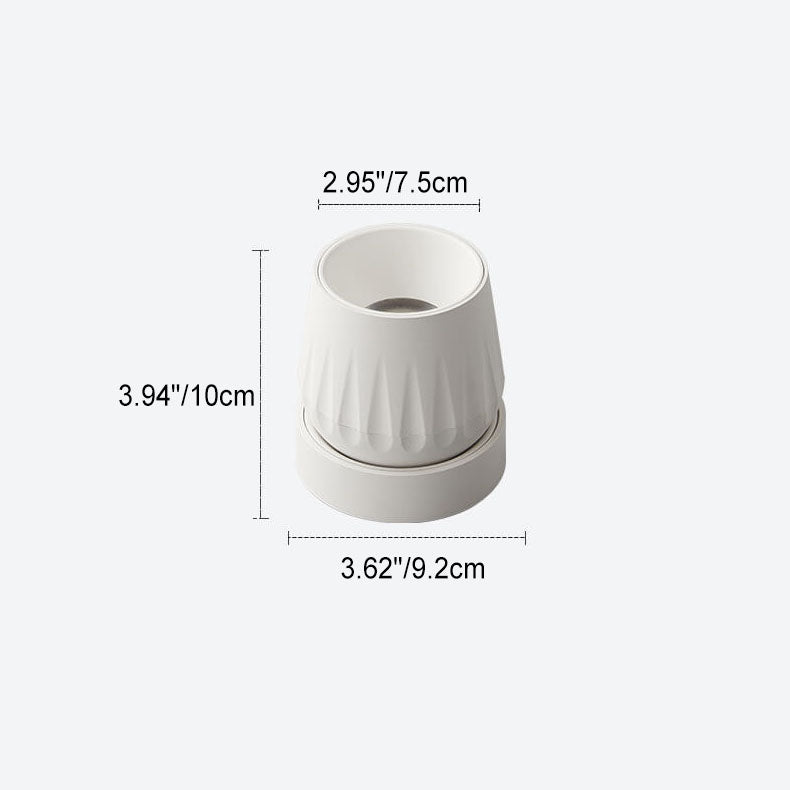 Modern Minimalist Aluminum Adjustable Angle LED Spotlight Semi-Flush Mount Ceiling Lumendat