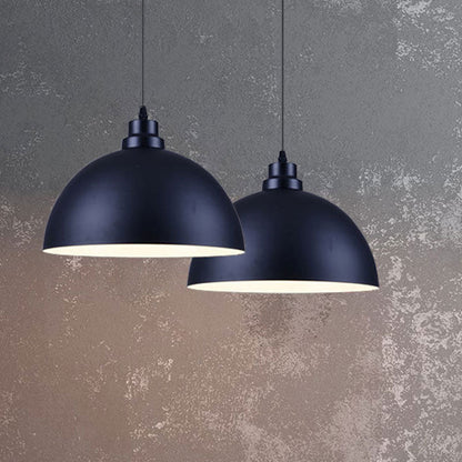 Industrial Simple Iron Dome Pot Lid 1-Light Pendant Light