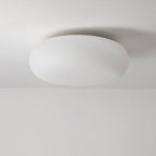 Modern Minimalist Oval Iron Pe LED Flush Mount Ceiling Light for Bedroom BulbSquare
