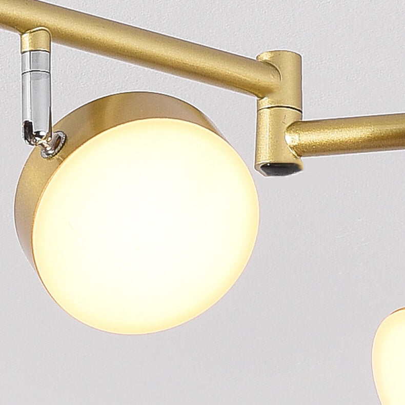 Modern Creative Rotating Track Spotlight LED Semi-Flush Mount Ceiling Light Lumendat