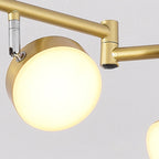 Modern Creative Rotating Track Spotlight LED Semi-Flush Mount Ceiling Light Lumendat