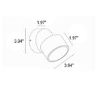 Nordic Minimalist Round Rotatable Folding LED Wall Sconce Lamp