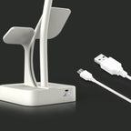 Lumendat Modern Folding Dual Lamp Plug-In Station Table Lamp Lumendat