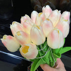 Tiffany-Style Tulip Flower Decoration LED Table Lamp Lumendat