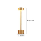 Modern Minimalist Cylindrical Metal Acrylic USB LED Table Lamp Lumendat