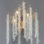 Modern Light Luxury Tree Branch Crystal 3-Light Wall Sconce Lamp Lumendat