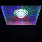 Minimalist Light Luxury Crystal Round Spotlight LED Flush Mount Ceiling Light Lumendat