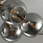 Modern Light Luxury Glass Magic Bean Round 4/6/8 Light Semi-Flush Mount Ceiling Light Lumendat