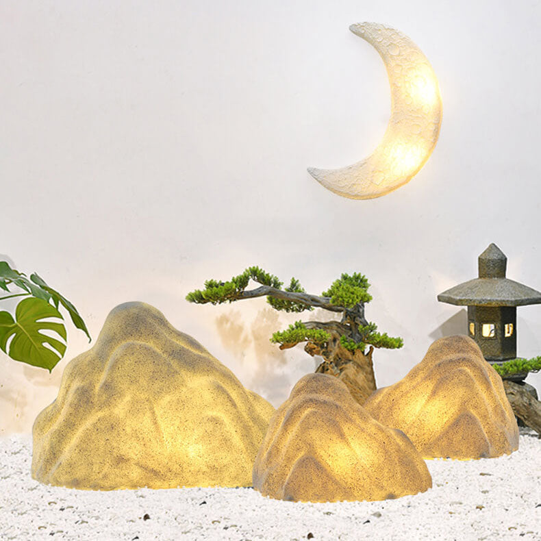 Modern Stone Rockery Outdoor Waterproof LED Garden Landscape Light Lumendat