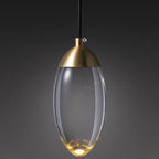 Modern Teardrop Crystal LED Pendant Light BulbSquare